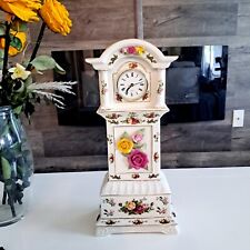 Vintage Royal Albert Old Country Rose  Grandfather Clock  picture