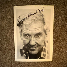 Burgess Meredith 5 x 7 Signed Black & White Celebrity Photo Original Autograph picture