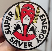 VINTAGE SUPER ENERGY SAVER ADVERTISING PIN BADGE BUTTON ELECTRIC UTILITIES CO. picture