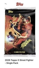 Topps 2026 Topps X Street Fighter Trading Card Single Pack - PRE SALE picture