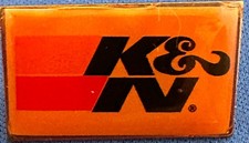 Vintage K&N Engineering Logo Lapel Pin Orange and Black Enamel #66390l picture