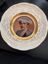Figgjo Flint Plate Princess Martha of Norway 1901-1954 Gold Trim Collectable picture