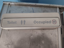 British Airways Boeing 747 Toilet Occupied Sign picture