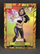 2024 Topps Chrome Marvel Psylocke #52 Human Torch Refractor 16/39 picture