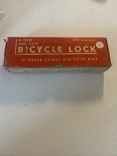 Vintage Old Lockay Western Germany Bicycle Bike  Padlock Lock With Key Box Rare picture