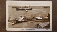Vintage 1930's Post Card View of the Harbour, Aden No.22 Real Photo Mail picture