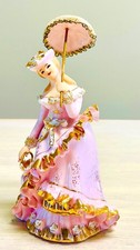 1956 Geo. Z. Lefton EXCLUSIVE Japan Pink Victorian Lady W Parasol KW10566A MINT picture