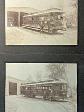 Larchmont NY Greenwich CT Trolley Photos Same Conductors by J H Lewis NYC Lot 2 picture