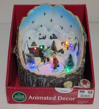 Winter Wonder Animated Musical Christmas Scene Ice Skating Brand New picture