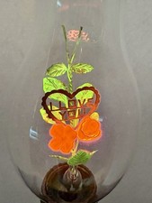Vintage Duro-lite Aerolux Style I Love You, Heart & Flowers Neon Light Bulb picture