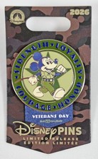 NEW Mickey Mouse 2026 Veterans Day Walt Disney World Pin LR Resort Park Military picture