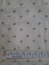 Fabulous VTG Laura Ashley Castleberry Cottage Sprig Pink & Green Floral 6+ Yards picture
