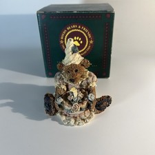 VintageBoyds Bears & Friends Bailey's Birthday Cake w/Candle 1993 picture