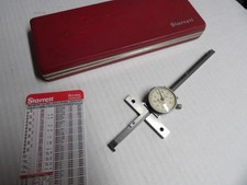 STARRETT  #450-6  Dial Depth Gage & Hook  W/Case.   used picture
