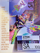 1989 Vintage Magazine Advertisement TDK SA Audio Cassettes picture