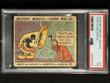 1935 OPC Mickey Mouse #23 R89 🔥 O-Pee-Chee  Early Disney PSA 1 Pluto picture