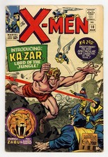 Uncanny X-Men #10 GD/VG 3.0 RESTORED 1965 1st SA Ka-Zar picture