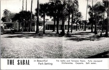 The Sabal Park Setting Tile Baths AL Crow Fort Myers FL Vintage Postcard 4P16-18 picture