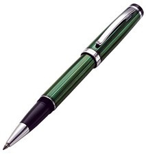 Xezo Incognito Forest Green Rollerball Pen, Fine Tip. Platinum Plated. Handmade picture