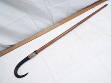 Vintage Rigi-Kulm Swiss Alps Souvenir Cane Goat Horn & Hoof Antler Walking Stick picture
