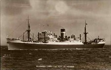 Steamship Ship SS CITY OF MADRAS Postcard picture