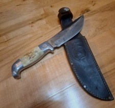 VNTG RUDY RUANA MADE R.H. RUANA 15C LITTLE KNIFE STAMP 1944-62 W/ ORG SHEATH LOA picture