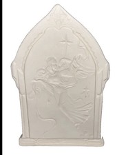 Fun Ceramic Bisque Angel Light Beautiful Angel Wings Figurine Missing Light picture