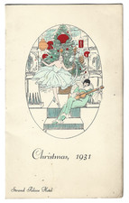 Strand Palace London, 1931 Art Deco Opening Menu Pierrot and Columbine 125 x 200 picture