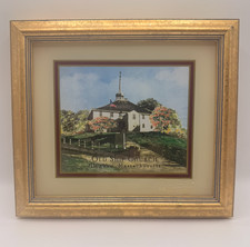 Eglomise Designs Old Ship Church Hingham, MA Mini Picture 7 1/4 x 8 1/4