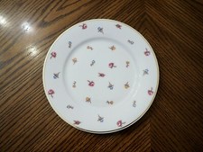 Vtg U C LIMOGES France Label de Qualite Flowers All Over Salad/Dessert Plate  picture
