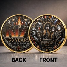 KISS 53 Years Anniversary Commemorative Coin picture