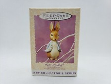 NIB VTG 1996 Hallmark Peter Rabbit 1st in Beatrix Potter Easter Ornament ERROR picture