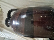 vintage stoneware 2 gal. jug wm e. warner troy n.y. picture