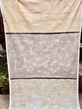 VTG MARIMEKKO KRISTINA ISOLA 1997 VUOLLE GRAPHIC STRIPE PRINT FABRIC BEIGE&LILAC picture