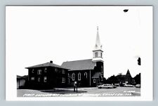 RPPC Geneseo IL First Lutheran Church Rectory Real Photo Illinois Old Postcard picture