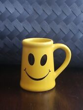 Smiley Face Yellow Beer Mug Shot Glass Ceramic  picture