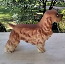 Vintage Cocker Spaniel Porcelain Ceamic Dog Figurine Japan picture