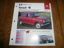 1965 Renault 4L UNIQUE IMP BROCHURE  picture