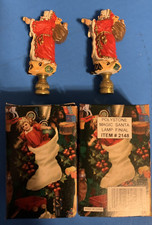 Christmas Santa Claus Lamp Shade Topper Finial Decoration X2 pcs per lot (lot#1) picture