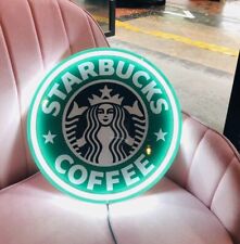 Starbucks Coffee Store Sign Bar Drink Silicone LED NEON Light Sign 12