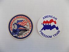 American Freedom Train Stickers Set of 2 Vintage 1976 HTF RARE LAST SET picture