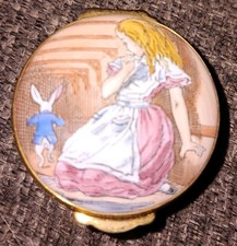 Rare Royal Doulton Crummles Alice in Wonderland Enamel Box Low No. 16/1998 picture