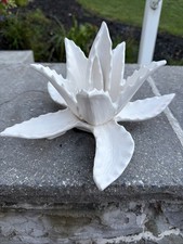 Mid-Century Global Views Flower Cactus Sculpture 12” picture