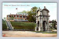 Plymouth MA-Massachusetts, Canopy Over Plymouth Rock, Antique, Vintage Postcard picture