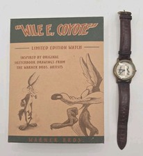 1998 Looney Tunes Limited Edition Wile E. Coyote Sketch Watch RARE  U251 picture