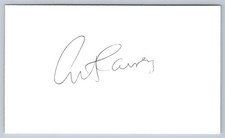 Art Carney Hand Signed Index Card Autograph - Deceased - The Honeymooners picture