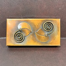 Francisco Rebajes Copper Trinket Box Hearts & Leaves picture