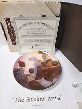Norman Rockwell The Shadow Artist Heritage Collectors Plate Knowles Box + COA picture