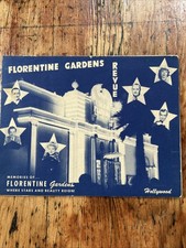 VINTAGE REAL PHOTO in FOLDER FLORENTINE GARDENS STARS HOLLYWOOD 1940's picture