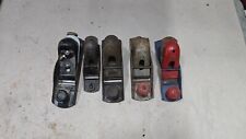 LOT OF 5 VINTAGE METAL WOOD WORKING PLANES picture
